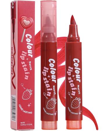 Lipstick Highlighter Matte Red Tinted Applicator Smudge Resistant Long Lasting Tinted Lip Color for Women and Girls - Buy Online on GoSupps.com