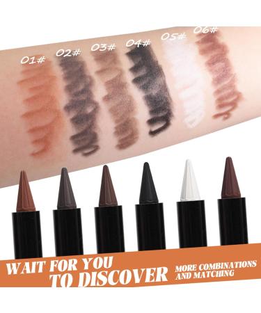  Yhsioaklo Eyeliner - 6 Waterproof Eyeshadow Colors - Natural Eyeliner Pencils | For young women men Halloween dates the stage - Buy Online on GoSupps.com