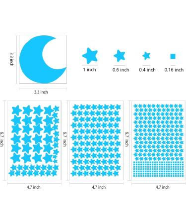 Glow Ceiling Stars Blue - Kids Bedroom Decor Wall Stickers - Buy Online on GoSupps.com