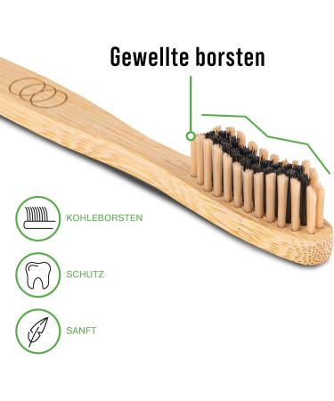 Geordinary 3-in-1 Bamboo Toothbrush Set | Eco-Friendly BPA-Free Toothbrush Dental Floss Holder & Tongue Cleaner - Buy Online on GoSupps.com