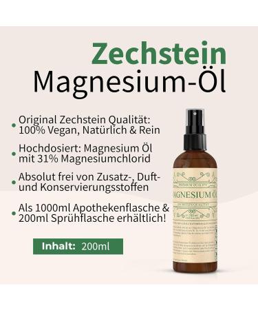 Viroxidine Zechstein Magnesium Oil Spray 200ml | 100% Natural German Magnesium Chloride | Premium Quality Magnesium Spray - Buy Online on GoSupps.com