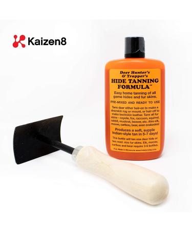 Kaizen8 Hide Tanning Formula & Fleshing Tool Set - Premium Solution for Quality Hide Preparation - Buy Online on GoSupps.com