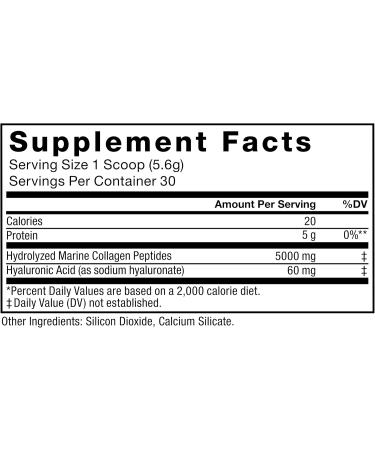 Force Factor Marine Collagen Powder for Women and Men Marine Collagen Peptides Type I & III with Hyaluronic Acid to Support Healthy Hair Skin Nails Bones and Joints Unflavored 30 Servings - Buy Online on GoSupps.com