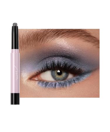 Eyeshadow Stick Metallic Shimmer Cream Eyeshadow Pencil Eye Brightener Stick Smoky Eye Shadow Pen Waterproof Highlighter Makeup for Girls Women Sparkling Eye Makeup (Pearlescent))