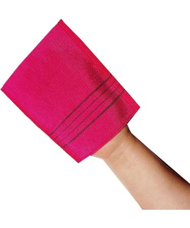 Korean Exfoliating Washcloth for Bath - Asian Body Scrub Mitt (2green 2red) | NOPIGO - Buy Online on GoSupps.com