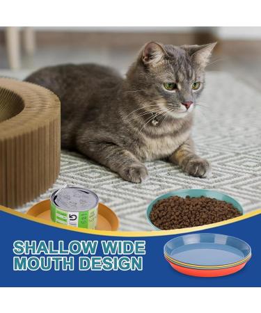 8 Pcs Cat Food Dish Cat Bowls Whisker Fatigue Free Cat Food Bowls Multipurpose Cute Pet Bowl to Relieve Whisker Fatigue for Cats Kittens Puppies Dishwasher Safe (Four color) - Buy Online on GoSupps.com