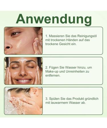 Huile nettoyante pour haricots mungo huile de soin de la peau avec d maquillant pour des pores propres - Buy Online on GoSupps.com