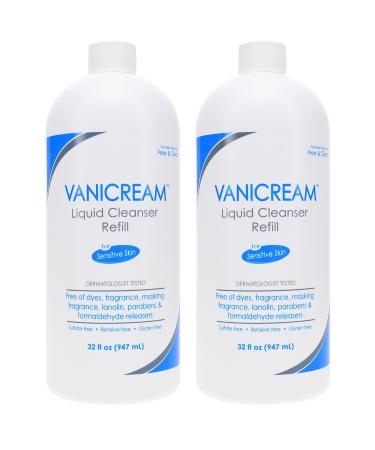 Vanicream Free & Clear Liquid Cleanser Refill 32 oz (Pack of 2)