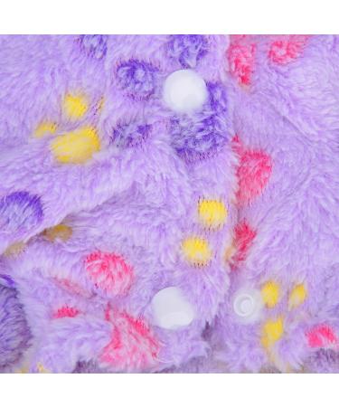 XXS Purple Fleece Dog Pajamas Sweater Dress | Small Dog Clothing for Chihuahua, Yorkie & Cats - Buy Online on GoSupps.com