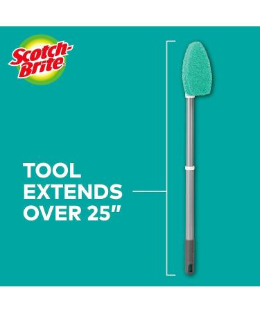 Scotch-Brite Extendable Tub & Tile Scrubber Kit  Includes 1 Handle and 3 Non-Scratch Scrubber Pads - Buy Online on GoSupps.com