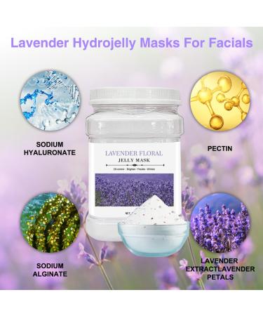 Rose Lavender Jelly Masks for Facials - Professional Skin Care Bulk Hydrogel Powder (650g - Buy Online on GoSupps.com