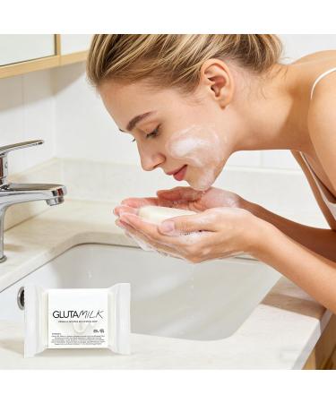 Savon claircissant visage | 120g Nettoyant doux apaisant Visage Hydratant | Soin peau terne s che manque de fermet  - Buy Online on GoSupps.com