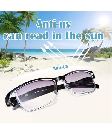 LUFF 4 Pairs Gray Computer Reading Glasses 1.75X - UV Filtering Eyeglasses - Buy Online on GoSupps.com
