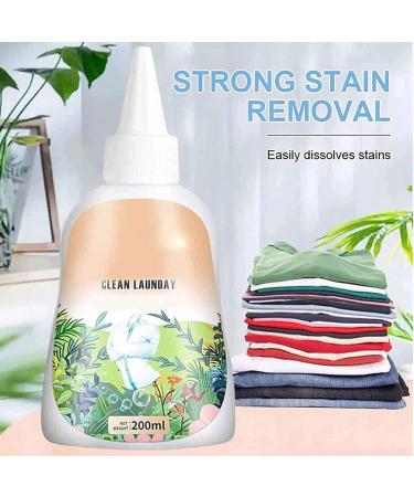 Skoulazeo 2 Clothing Stain Remover | 200mL Clothes Oil Stain Remover | Clothes Cleaning Agent for Home Dorm Apartment Hotel School for Bed Sheet Clothes 2 Pcs a - Buy Online on GoSupps.com