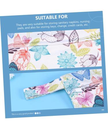 Healeeved 2-in-1 Storage Bag | Zipper Reusable Tampon Holder & Waterproof Diaper Bag | Beautiful Period Pocket for Daily Use - Buy Online on GoSupps.com