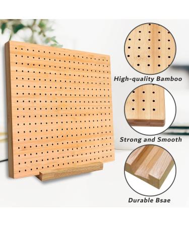 Bamboo Wooden Knitting Board - 11.8 Inches | Handcrafted Stainless Steel Pins for Crochet Projects - Buy Online on GoSupps.com
