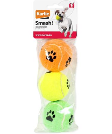 Buy Karlie Tennis Balls with Squeaker - Assorted Colors | 6 cm - Perfect for Dogs - Fast International Shipping - Buy Online on GoSupps.com