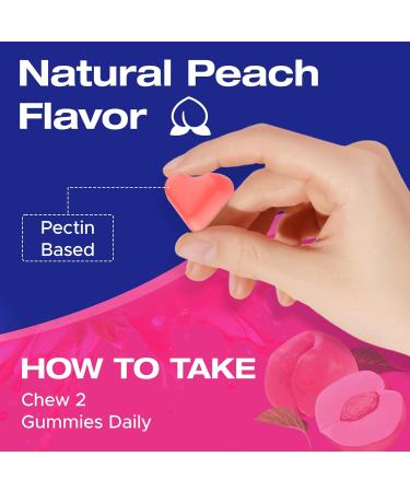 Booty Gummies for Women - BBL Gummies with Multivitamins and Herbal Extracts - Peach Flavor - 60 Count 60 Count (Pack of 1) - Buy Online on GoSupps.com