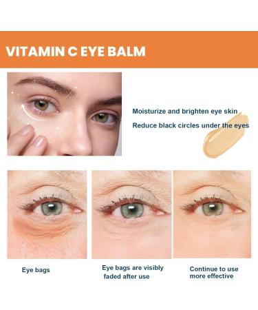 Vitamin C Eye Cream Glow Vitamin C Eye Balm Moisturizing Eye Cream Anti-Aging Eye Firming Stick Reduce Dark Circles and Puffiness - Buy Online on GoSupps.com