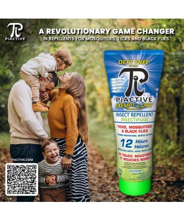 PiACTIVE - DEET FREE - Insect Repellent Lotion - 120 ML 20% ICARIDIN - Buy Online on GoSupps.com