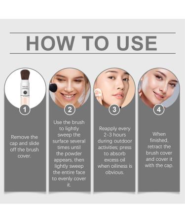  Generisch Sunscreen Setting Powder Brush SPF 35 Protection Natural Protective Fixing Powder 8 g - Buy Online on GoSupps.com