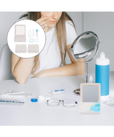 Gleavi 6-Sentence Contact Lens Container - White Contact Lens Case with Tweezers | Halloween Organizer - 2-Pack (6.5x6.5x2cm) - International Shipping Available - Buy Online on GoSupps.com