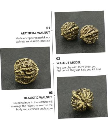 Coolhiya Copper Walnut Foot Massage Balls - Large Decorative Props & Trailer Accessories - Buy Online on GoSupps.com