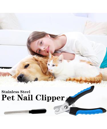 Dog Nail Clippers Dog Nail Clippers and Trimmer with Safety Guard to Avoid Over Cutting Professional Pet Nail Clippers with Nail File for Small Medium Large Breeds - Buy Online on GoSupps.com