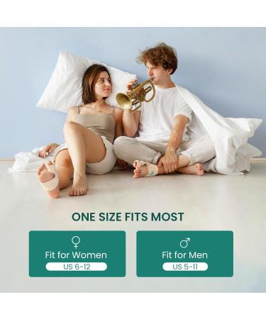 Welnove Bunion Corrector for Men & Women - Adjustable Bunion Splint Brace with Gel Pads - Pain Relief & Toe Straightener - Non-slip Strap Beige - Buy Online on GoSupps.com