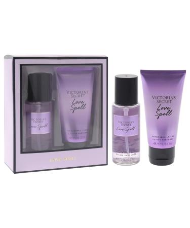 Victorias Secret Love Spell Set for Women - 2 Pc Mini Gift Set 2.5oz Fragrance Mist 2.5oz Fragrance Lotion - Buy Online on GoSupps.com