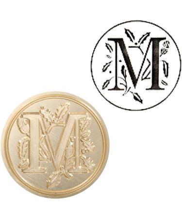 Yoption Retro Letter M Wax Seal Stamp for Wedding Invitations - Brass Head Wooden Handle - Buy Online on GoSupps.com