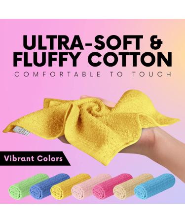Elaine Karen 100% Cotton Washcloths - 8pc Set (Colors Vary) - 8 Pack - Buy Online on GoSupps.com