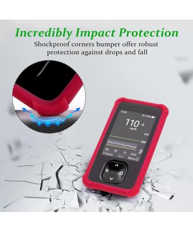 Buy Dexcom G7 Deer Silicone Shockproof Case with AirTag - Protective Cover for G7 Receiver - YouShares (Red) - Buy Online on GoSupps.com