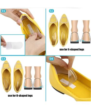 5 Pairs/set Medial Lateral Heel Wedge Silicone Insoles - Corrective Gel Inserts for Foot Alignment - Supination Pronation Support - Buy Online on GoSupps.com