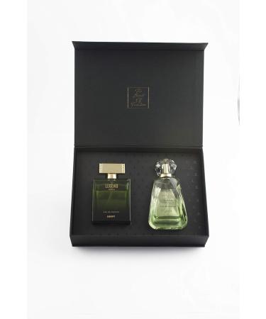 Liberty Luxury Perfume Gift Set - Legend for Men Eden for Women (100ml/3.4Oz each) Eau De Parfum (EDP) Spray for Thanksgiving Designed in France Long Lasting Smell Legend - Eden 3.38 Fl Oz (Pack of 2) - Buy Online on GoSupps.com