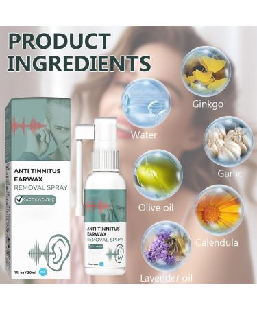 Hearing Restoration Spray Anti Tinnitus Earwax Removal Spray Earwax Cleaning Spray Tinnitus Spray for Ear (2PCS) - Buy Online on GoSupps.com