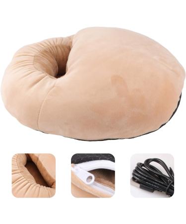 Buy Holibanna USB Foot Warmers - Fluffy Heated Slippers for Winter | Electric Heating Cushions in Camel Color - Perfect for Office Comfort - Buy Online on GoSupps.com