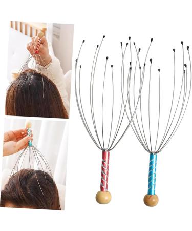 Healeved Dual Trigger Point Head Massager Tool - 6 Stk Stainless Steel Scalp Claw Scraper for Ultimate Relaxation - Buy Online on GoSupps.com