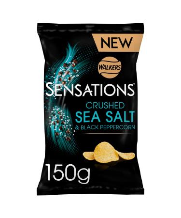 Walkers Sensations Salt & Black Peppercorn Crisps 150g