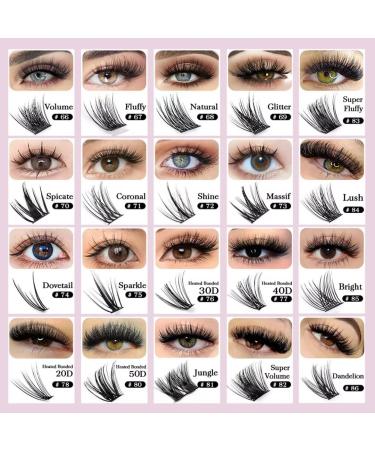 Buy DIY 3D Effect Lash Clusters - Natural Soft Wispy Individual False Eyelashes | BY YUANZHIJIE (Style-81-0.07-C-MIX) - International Shipping Available - Buy Online on GoSupps.com