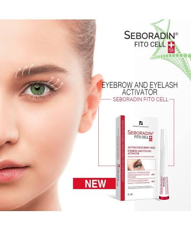 Seboradin Eyelash and Eyebrow Growth Activator 6 ml | Eyelash and Eyebrow Serum Lengthen and Strengthen | Eyelash Growth Serum | Eyelash Eyebrows Conditioner | Natural Ingredients Serum - Buy Online on GoSupps.com