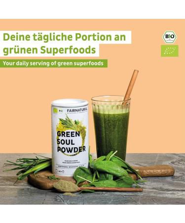 Buy Bio Green Bowl Smoothie Powder - German Superfood Blend with Barley Grass Wheat Grass & Alfalfa | 200g - International Shipping - Buy Online on GoSupps.com