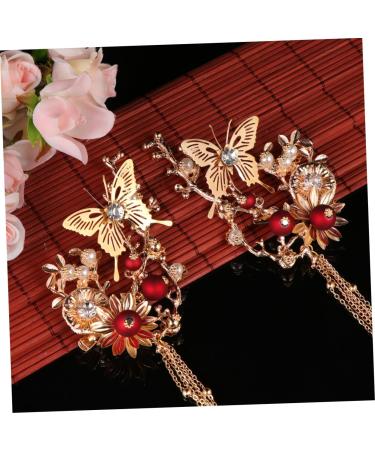 Beavorty 2 Pairs Kimono hair clip kimono hair accessories for women metal hair clips for women retro hair clips Chinese Style Hair Clips hair assecories for women Chignon girl China bride - Buy Online on GoSupps.com