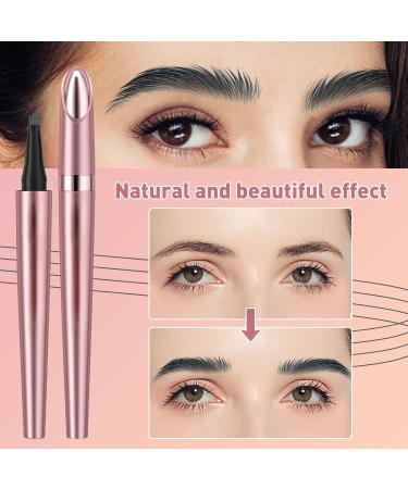 Microblading Eyebrow Pencil Kaluofan Microblading Eyebrow Pen Eyebrow Pencil Microblading Long-lasting Waterproof Creat Natural and Unique Makeup Look(Gray) Grey - Buy Online on GoSupps.com