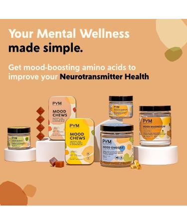 PYM Attention Chews Support for Procrastination Focus & Productivity 20 Count | 518mg L-Carnitine 54mg Tyrosine 11mg L-Taurine Caffeine-Free | All-Natural Mood Boost Supplement Made in USA 20 Count (Pack of 1) - Buy Online on GoSupps.com