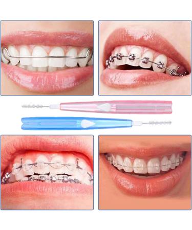 Buy Euppsiiu 70-Piece Portable Interdental Cleaner Set | Oral Dental Brushes & Floss Sticks | Perfect Tooth Cleaning Tools (2 Colors) - International Shipping Available - Buy Online on GoSupps.com