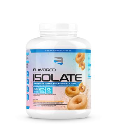 Believe Supplements Protein Powder - Puclicly 3rd Party Tested Whey Protein Powder for Muscles and Baked Goods Rich & Creamy Taste for Growth Strength & Recovery Easily Mixable for Shakes Smoothie 66 servings (Montreal Glazed Donut 66 servings) Montreal G