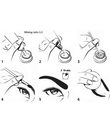 Demure Color Gel Eyebrow and Eyelash Tint 30g - Professional Formula with Keratin Complex (1.0 Black) - Buy Online on GoSupps.com