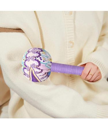 Massage Hammer - Long Purple Massage Tool for Full Body & Legs | Wormwood Therapy | 26cm - Buy Online on GoSupps.com