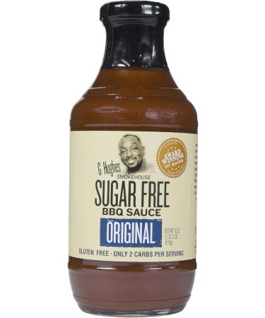 G Hughes Original Sugar Free BBQ Sauce (pack of 2) Bundled With Snack Scout Basting Brush - Buy Online on GoSupps.com
